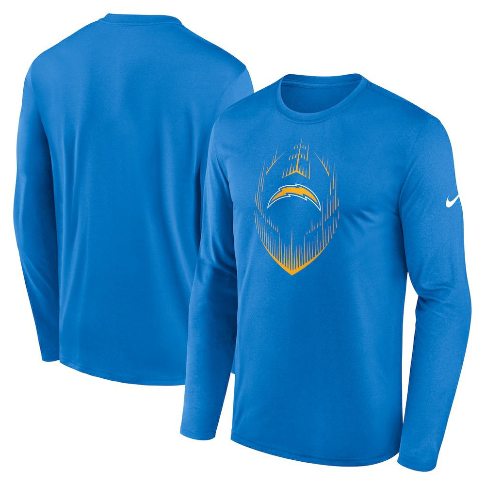Los Angeles Chargers Icon Legend Performance Long Sleeve T-Shirt Powder Blue | Nike for Sale