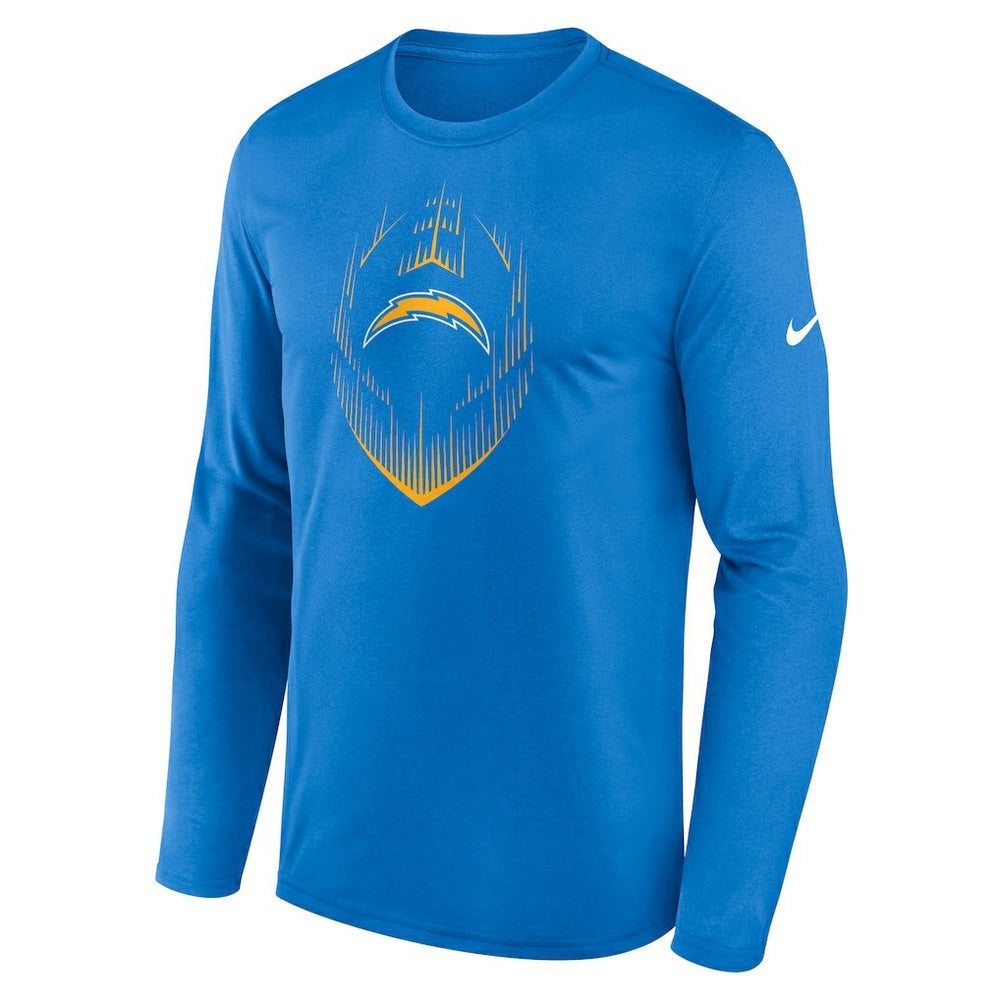 Los Angeles Chargers Icon Legend Performance Long Sleeve T-Shirt Powder Blue | Nike for Sale