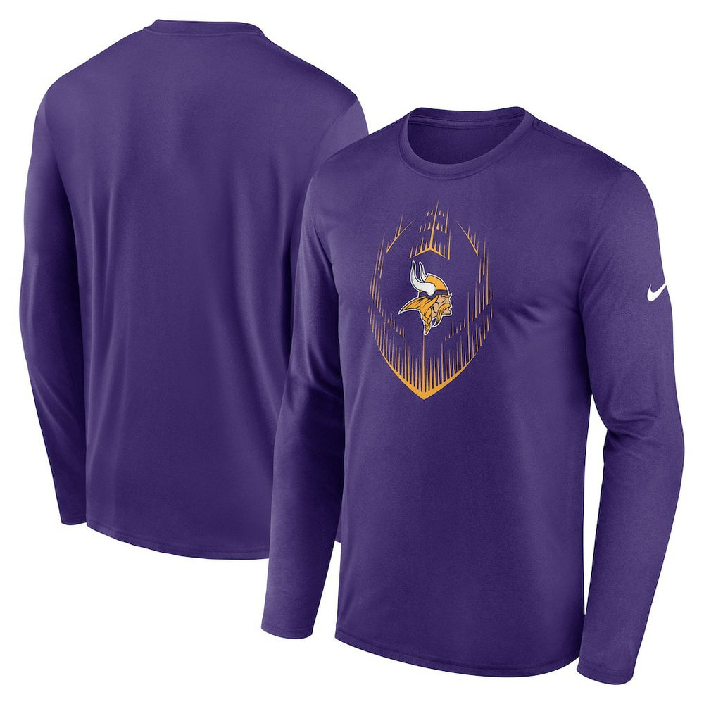Minnesota Vikings Icon Legend Performance Long Sleeve T-Shirt Purple | Nike for Sale