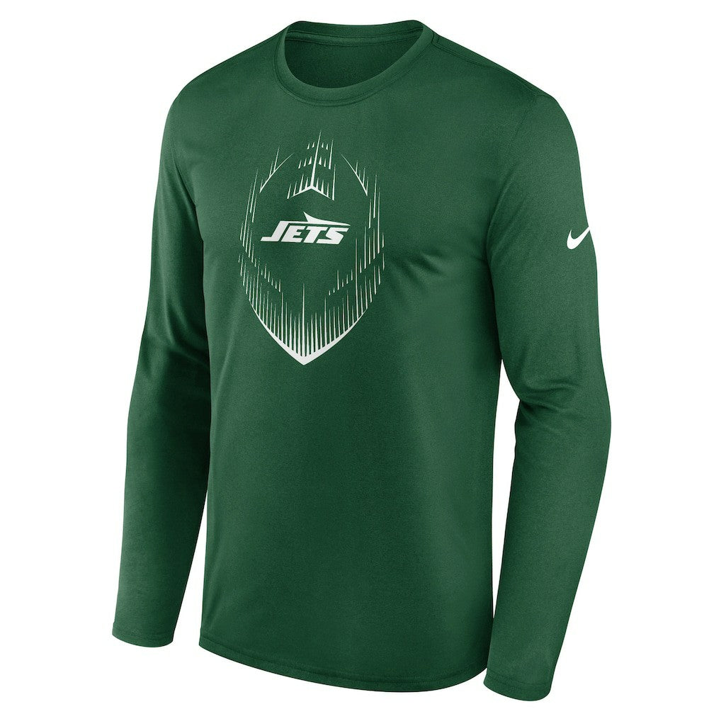 New York Jets Icon Legend Performance Long Sleeve T-Shirt Green | Nike for Sale