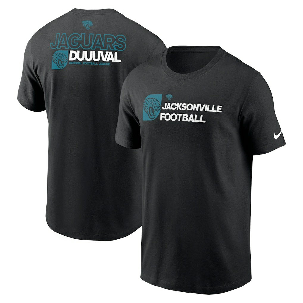 Jacksonville Jaguars Outline T-Shirt Black | Nike for Sale