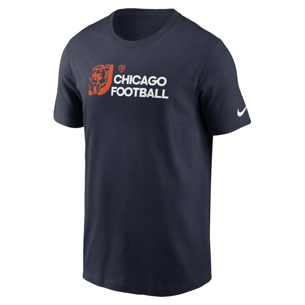 Chicago Bears Outline T-Shirt Navy | Nike for Sale