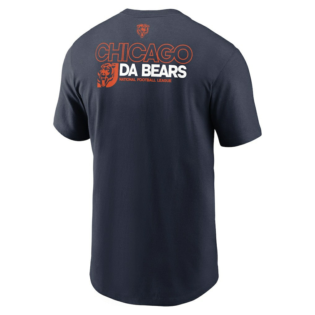 Chicago Bears Outline T-Shirt Navy | Nike for Sale