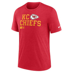 Kansas City Chiefs Overlap Lockup Tri-Blend T-Shirt Red | Nike for Sale