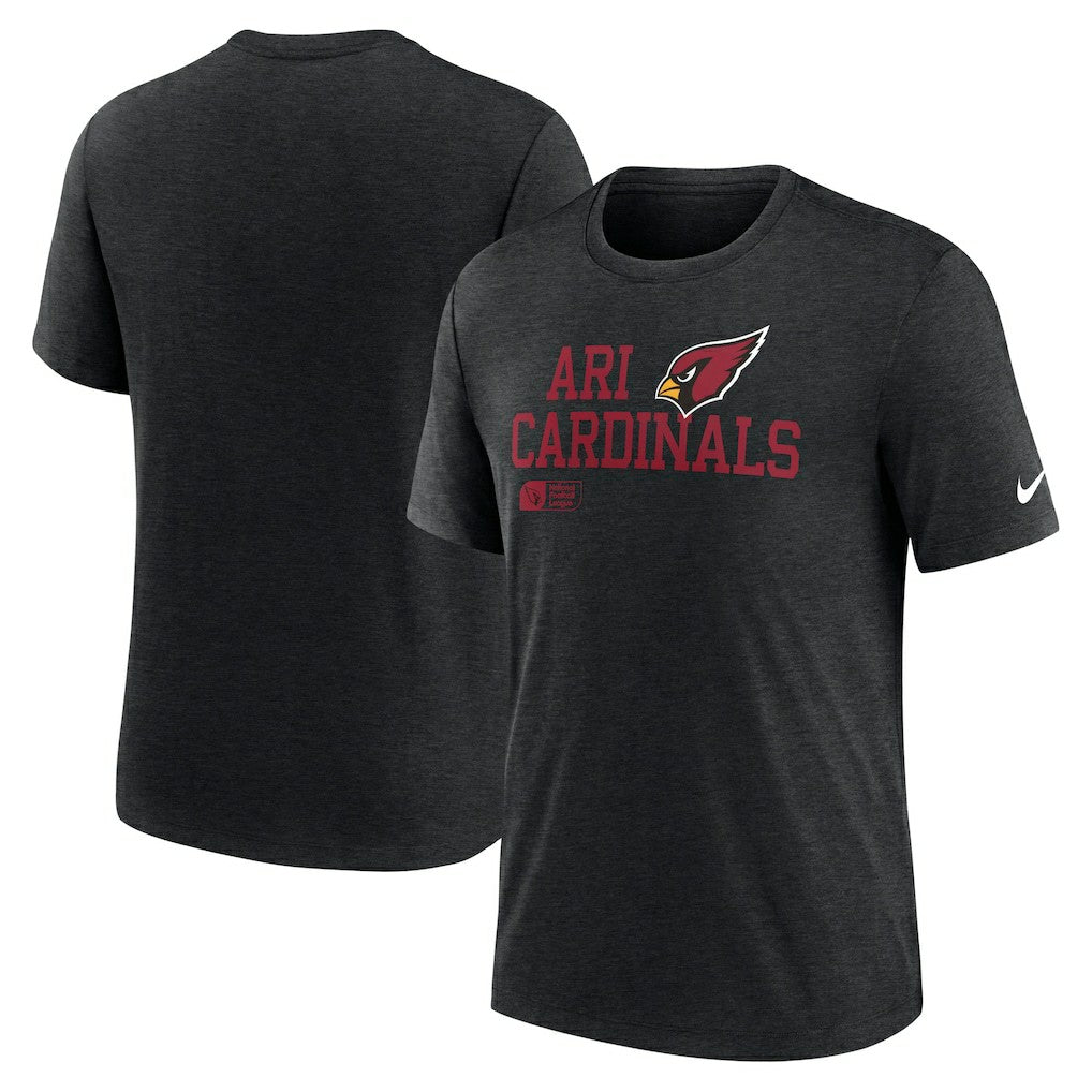 Arizona Cardinals Overlap Lockup Tri-Blend T-Shirt Black | Nike for Sale