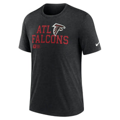 Atlanta Falcons Overlap Lockup Tri-Blend T-Shirt Black | Nike for Sale
