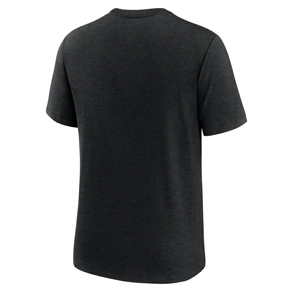 Baltimore Ravens Overlap Lockup Tri-Blend T-Shirt Black | Nike for Sale