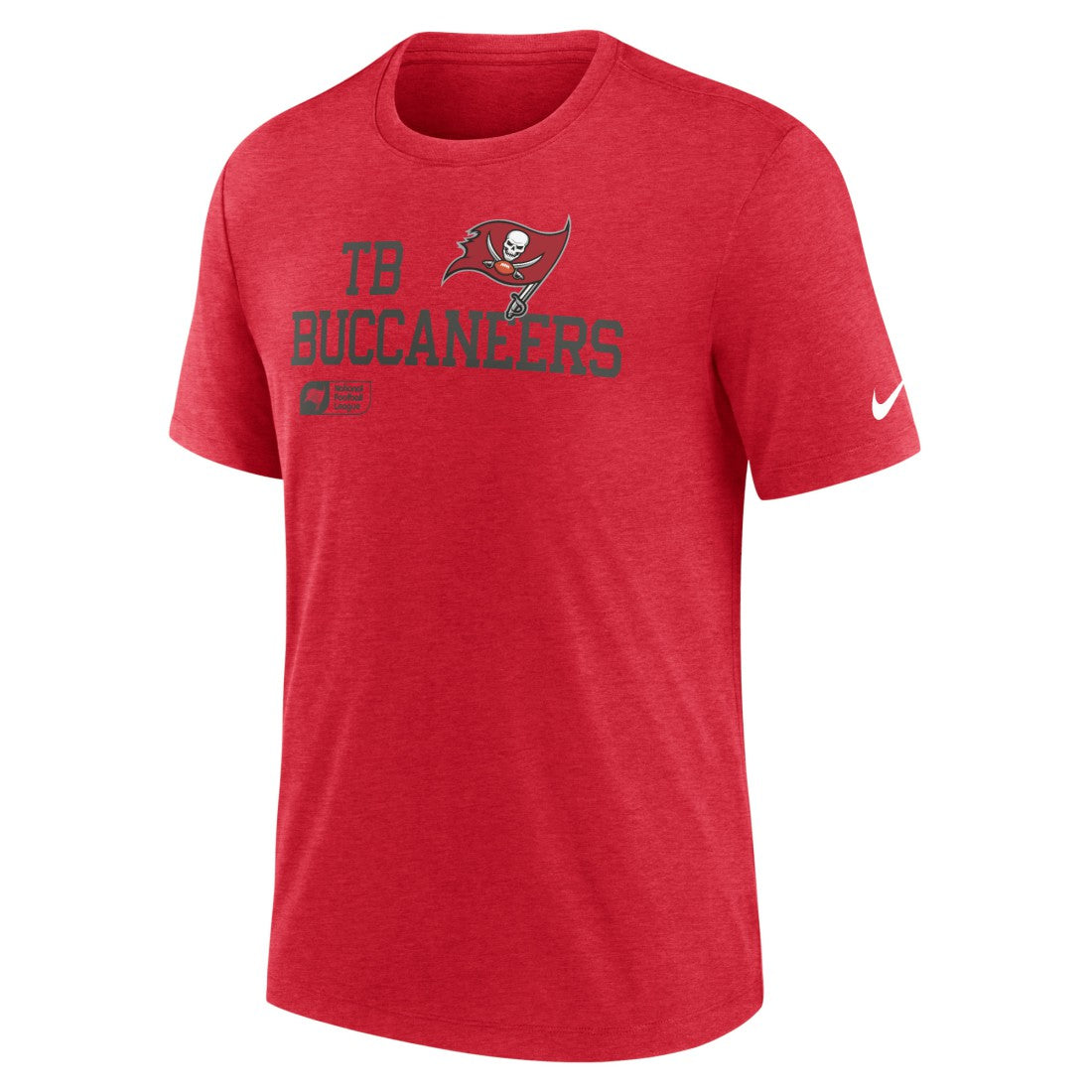 Tampa Bay Buccaneers Overlap Lockup Tri-Blend T-Shirt Red | Nike for Sale