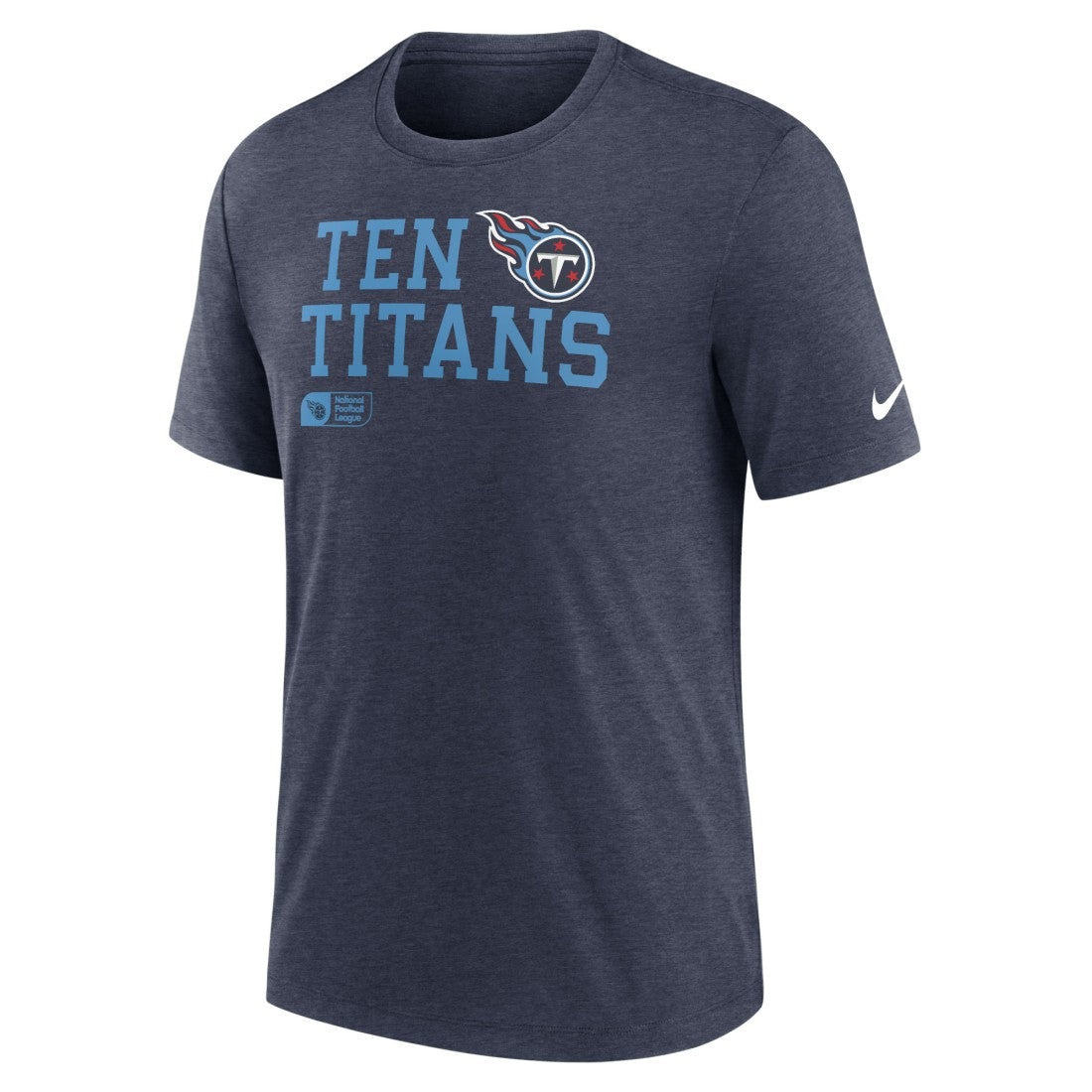 Tennessee Titans Overlap Lockup Tri-Blend T-Shirt Navy | Nike for Sale