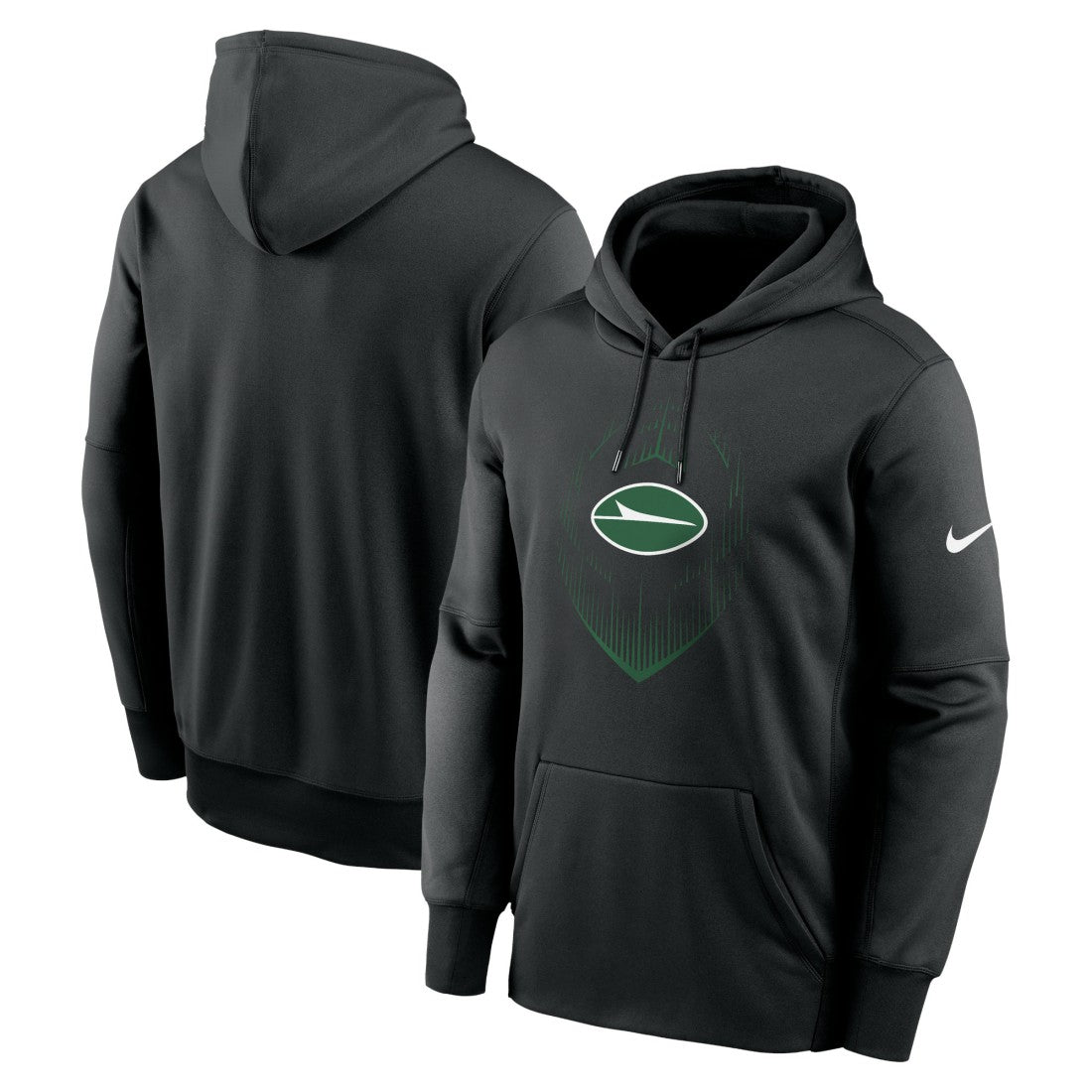 New York Jets Icon Performance Pullover Hoodie Black | Nike for Sale
