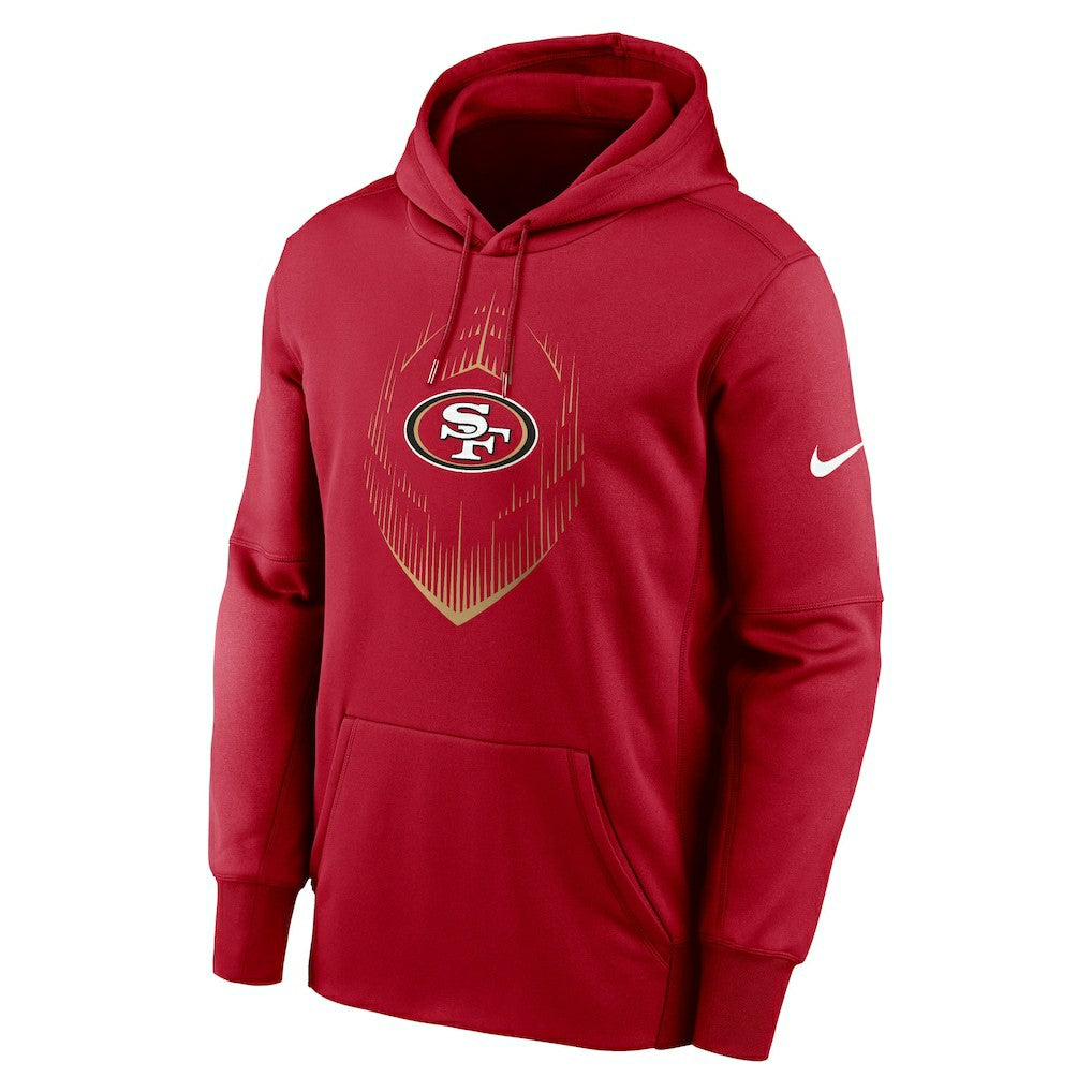 San Francisco 49ers Icon Performance Pullover Hoodie Scarlet | Nike for Sale