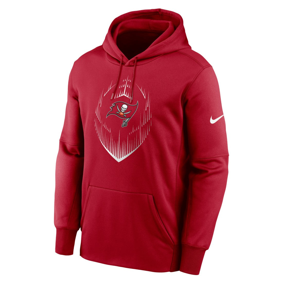 Tampa Bay Buccaneers Icon Performance Pullover Hoodie Red | Nike for Sale