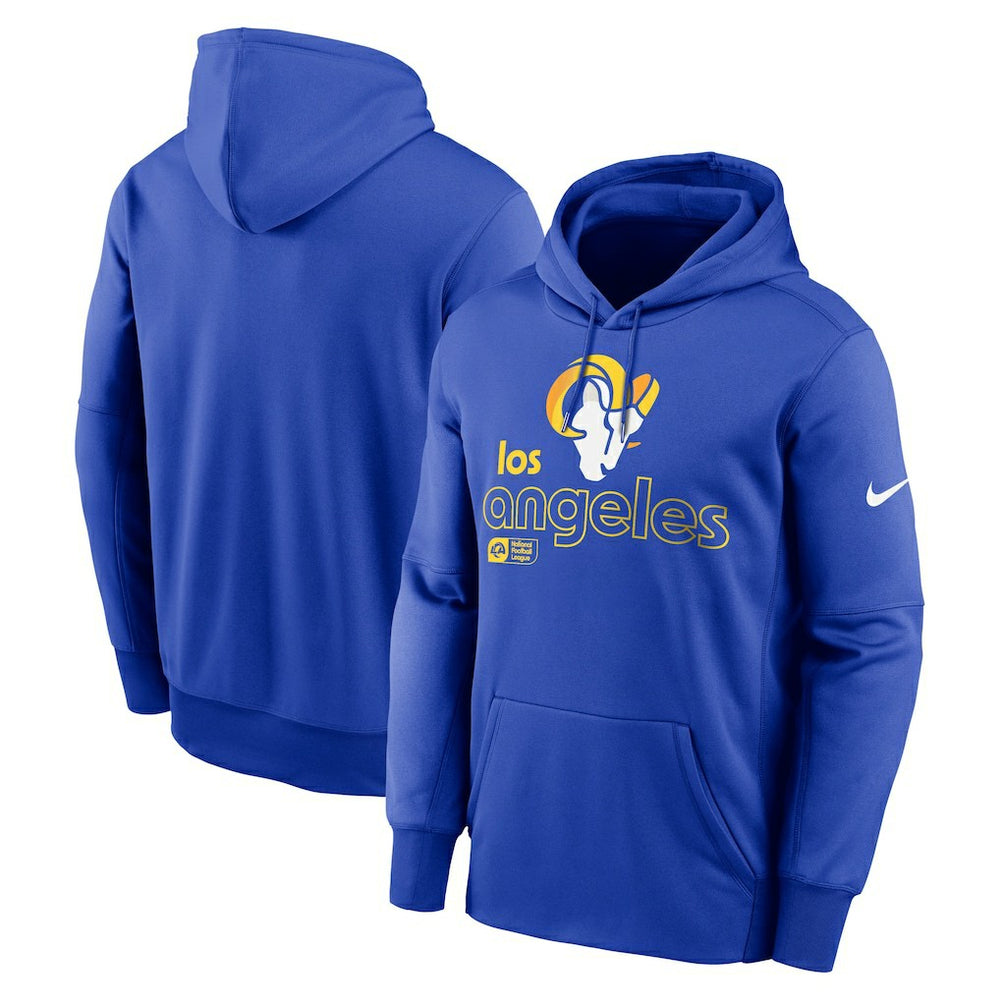 Los Angeles Rams Performance Pullover Hoodie Royal | Nike for Sale