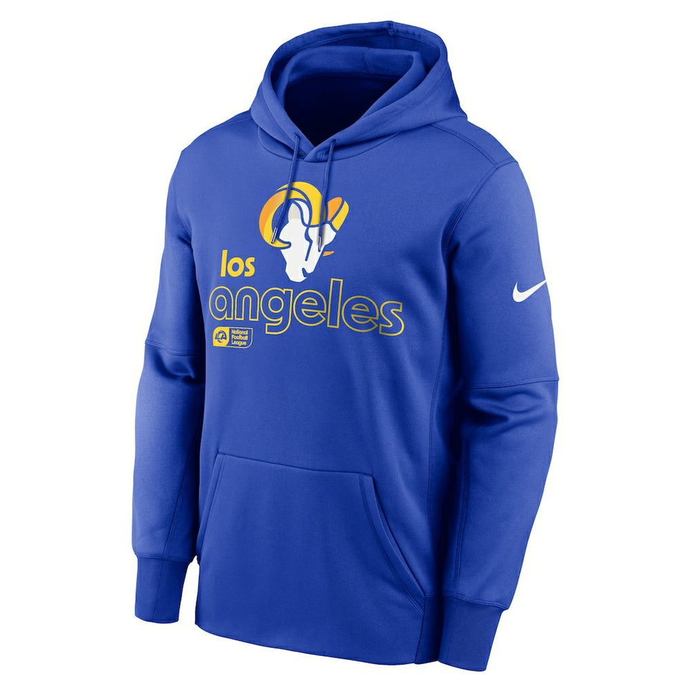 Los Angeles Rams Performance Pullover Hoodie Royal | Nike for Sale