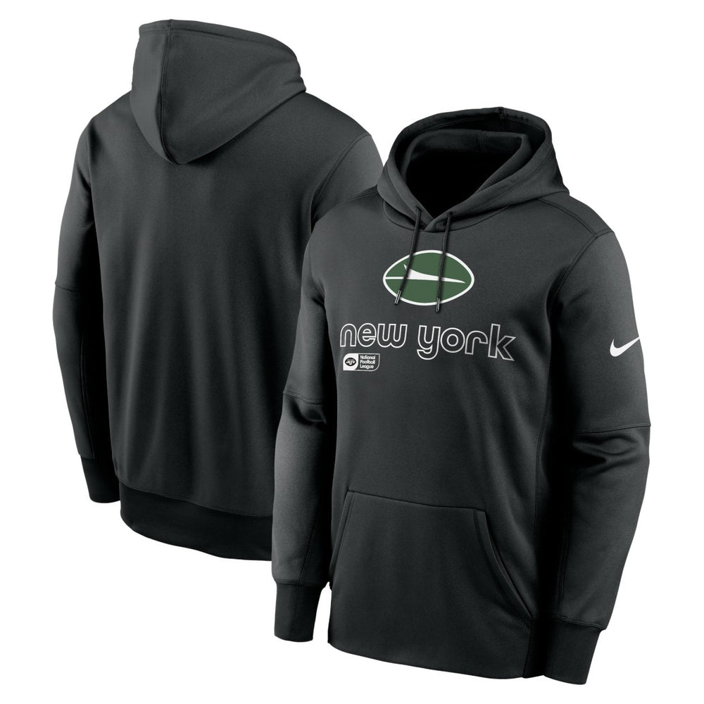 New York Jets Performance Pullover Hoodie Black | Nike for Sale