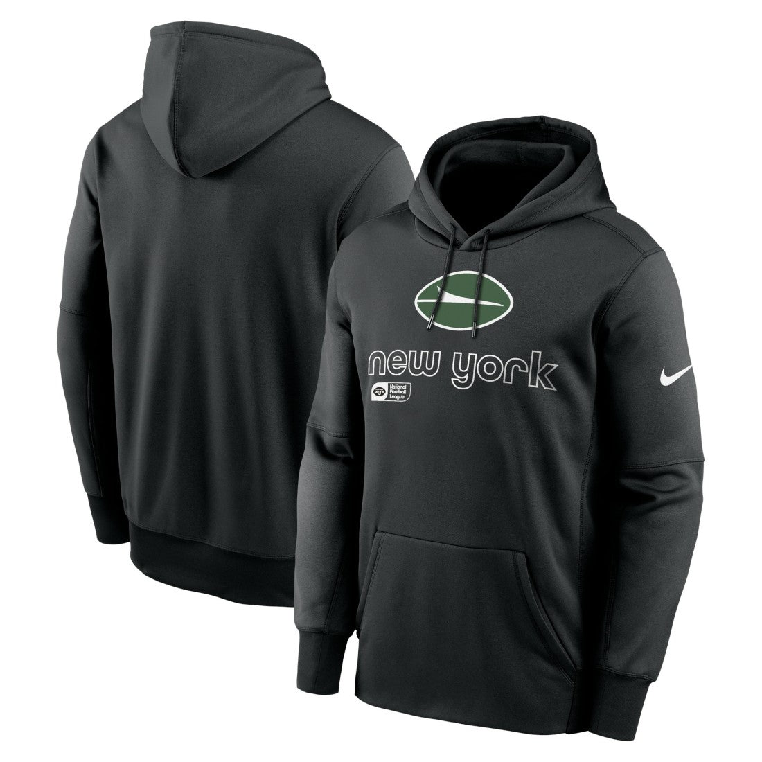 New York Jets Performance Pullover Hoodie Black | Nike for Sale
