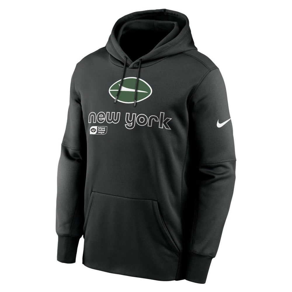 New York Jets Performance Pullover Hoodie Black | Nike for Sale