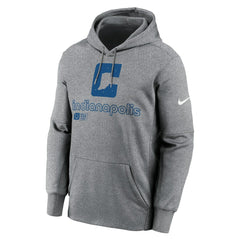 Indianapolis Colts Performance Pullover Hoodie Heather Gray | Nike for Sale