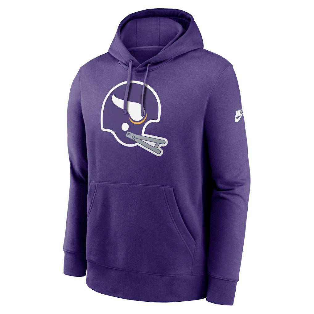 Minnesota Vikings Rewind Club Logo Pullover Hoodie Purple | Nike for Sale