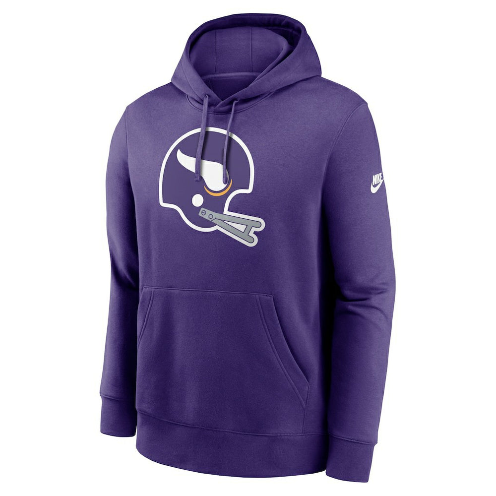 Minnesota Vikings Rewind Club Logo Pullover Hoodie Purple | Nike for Sale