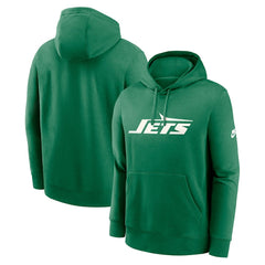 New York Jets Rewind Club Logo Pullover Hoodie Kelly Green | Nike for Sale