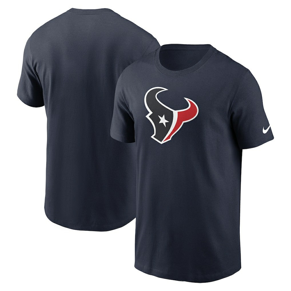 Houston Texans Rewind Logo Essential T-Shirt Navy | Nike for Sale