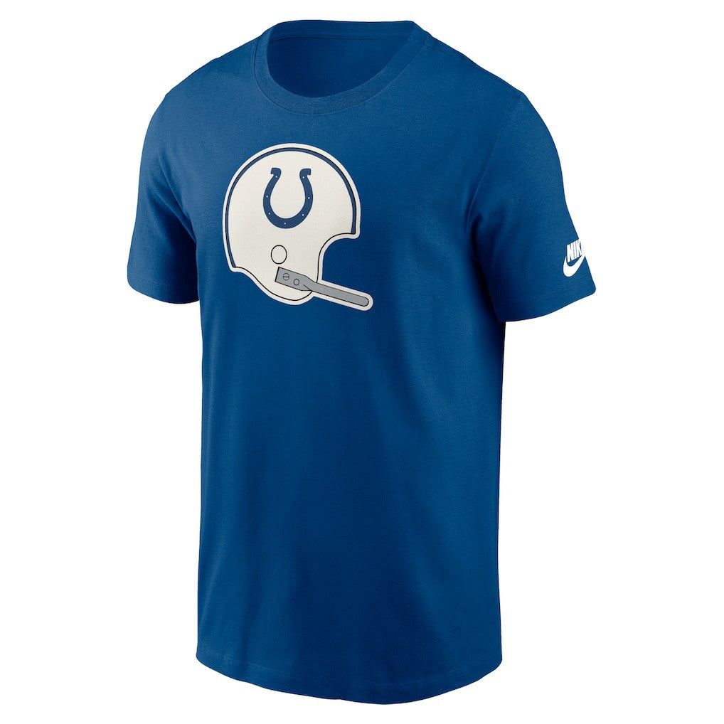 Indianapolis Colts Rewind Logo Essential T-Shirt Royal | Nike for Sale