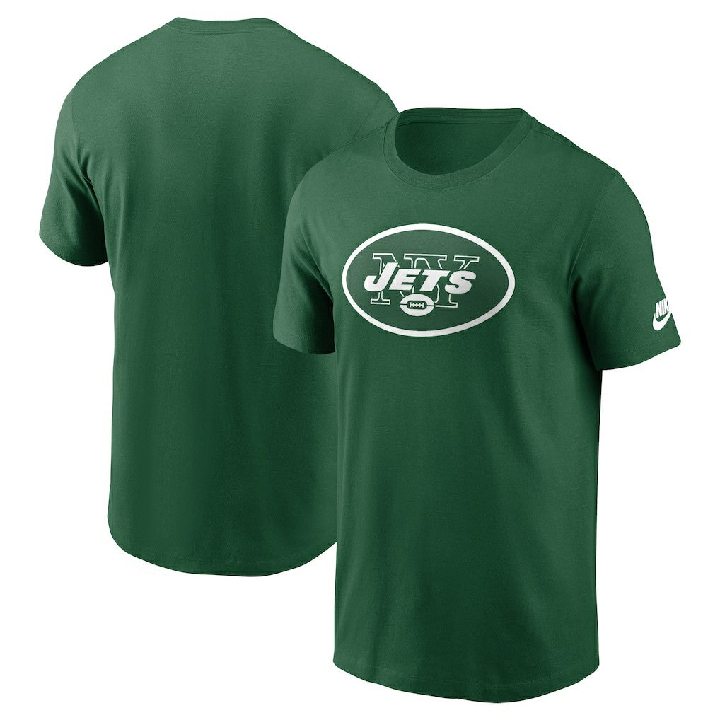 New York Jets Rewind Logo Essential T-Shirt Kelly Green | Nike for Sale