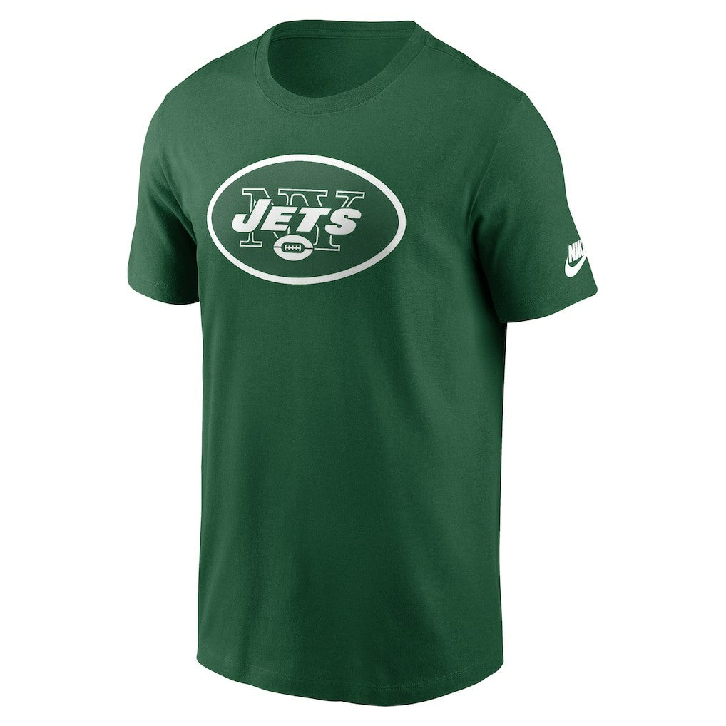 New York Jets Rewind Logo Essential T-Shirt Kelly Green | Nike for Sale