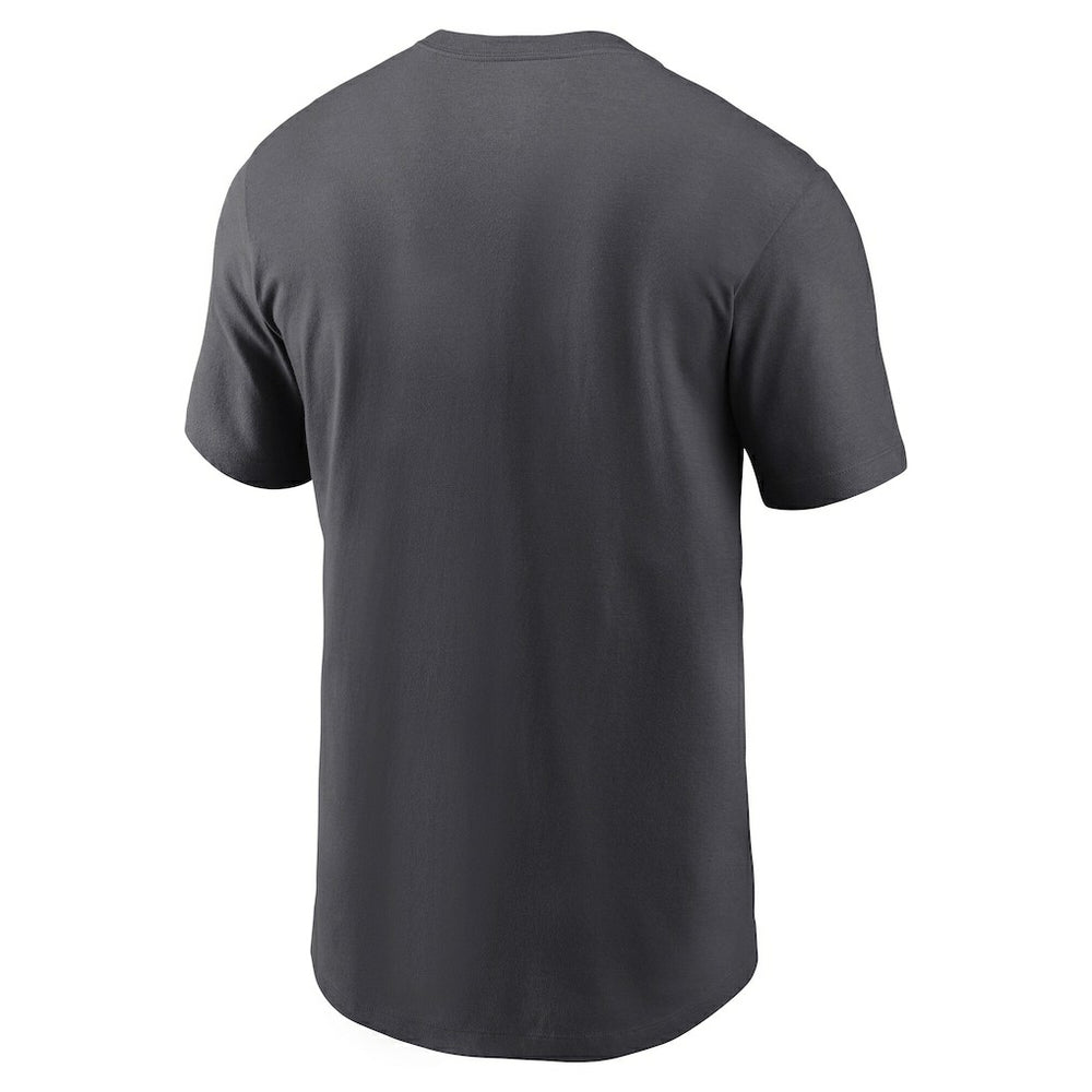 New York Jets Rewind Stack Essential T-Shirt Charcoal | Nike for Sale