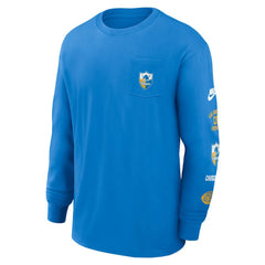 Los Angeles Chargers Rewind Heavy Max90 Pocket Long Sleeve T-Shirt Powder Blue | Nike for Sale