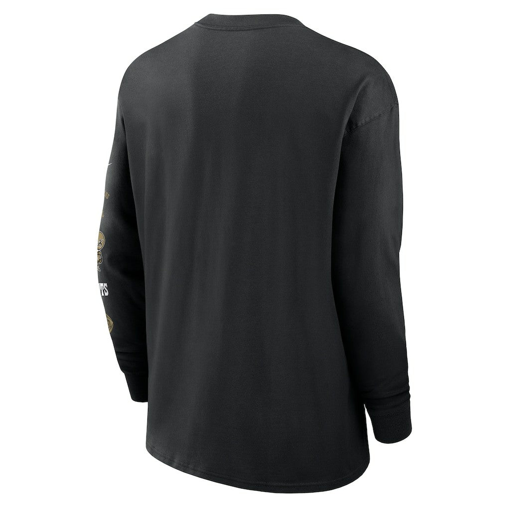 New Orleans Saints Rewind Heavy Max90 Pocket Long Sleeve T-Shirt Black | Nike for Sale