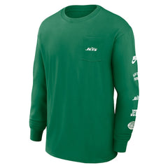 New York Jets Rewind Heavy Max90 Pocket Long Sleeve T-Shirt Green | Nike for Sale