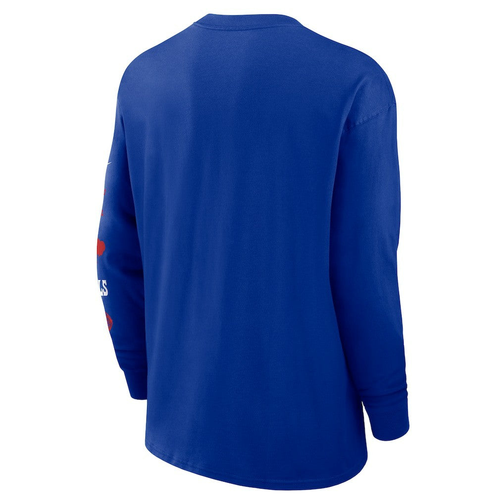 Buffalo Bills Rewind Heavy Max90 Pocket Long Sleeve T-Shirt Royal | Nike for Sale