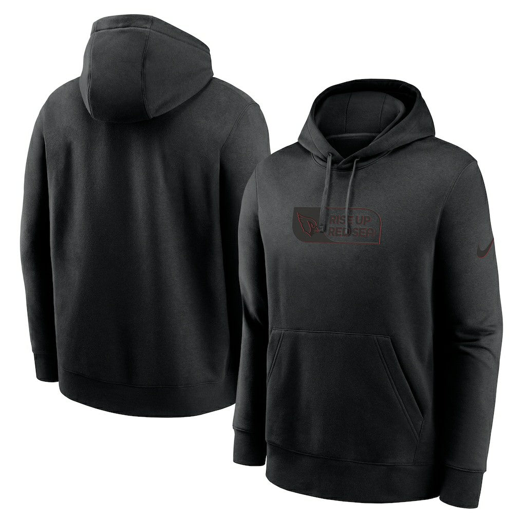 Arizona Cardinals Edge Pack French Terry Club Pullover Hoodie Black | Nike for Sale