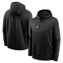 Las Vegas Raiders Edge Pack French Terry Club Pullover Hoodie Black | Nike for Sale