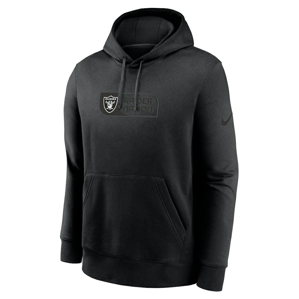 Las Vegas Raiders Edge Pack French Terry Club Pullover Hoodie Black | Nike for Sale