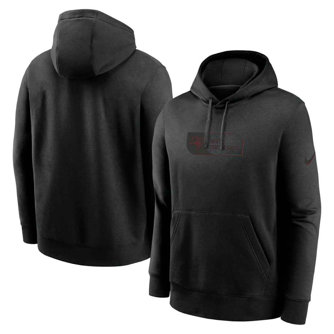 Tampa Bay Buccaneers Edge Pack French Terry Club Pullover Hoodie Black | Nike for Sale