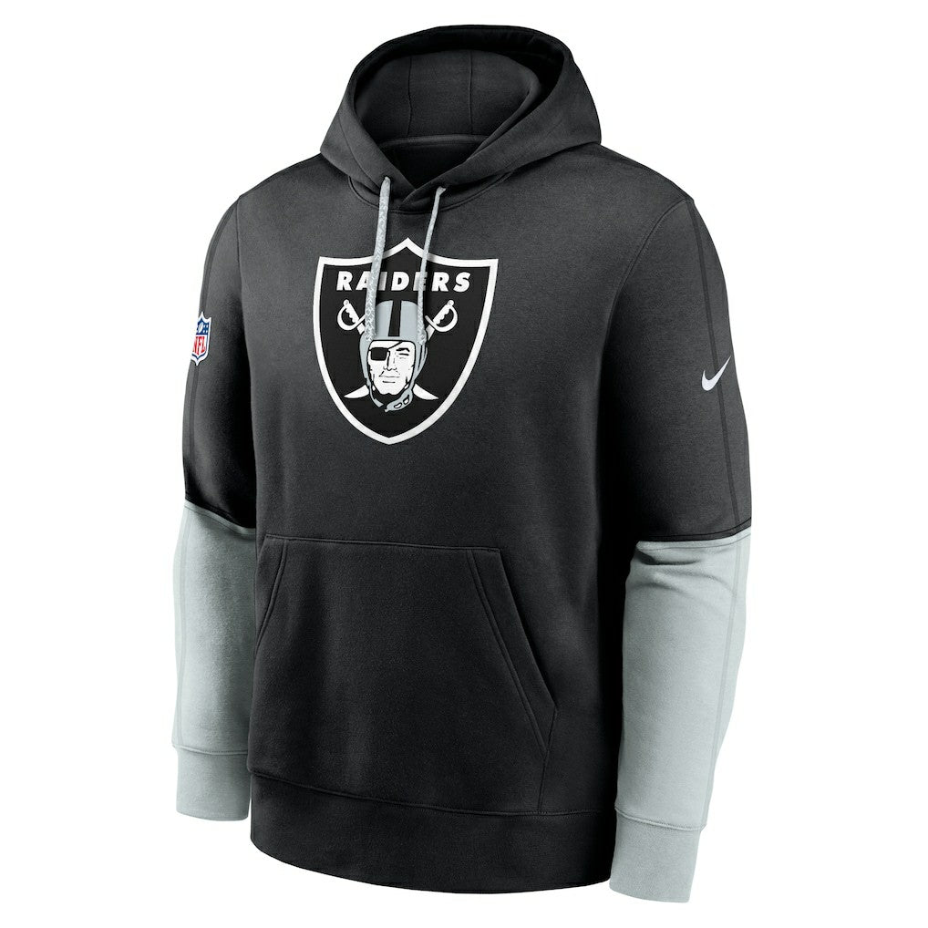 Las Vegas Raiders 2024 Sideline Club Pullover Hoodie Black | Nike for Sale