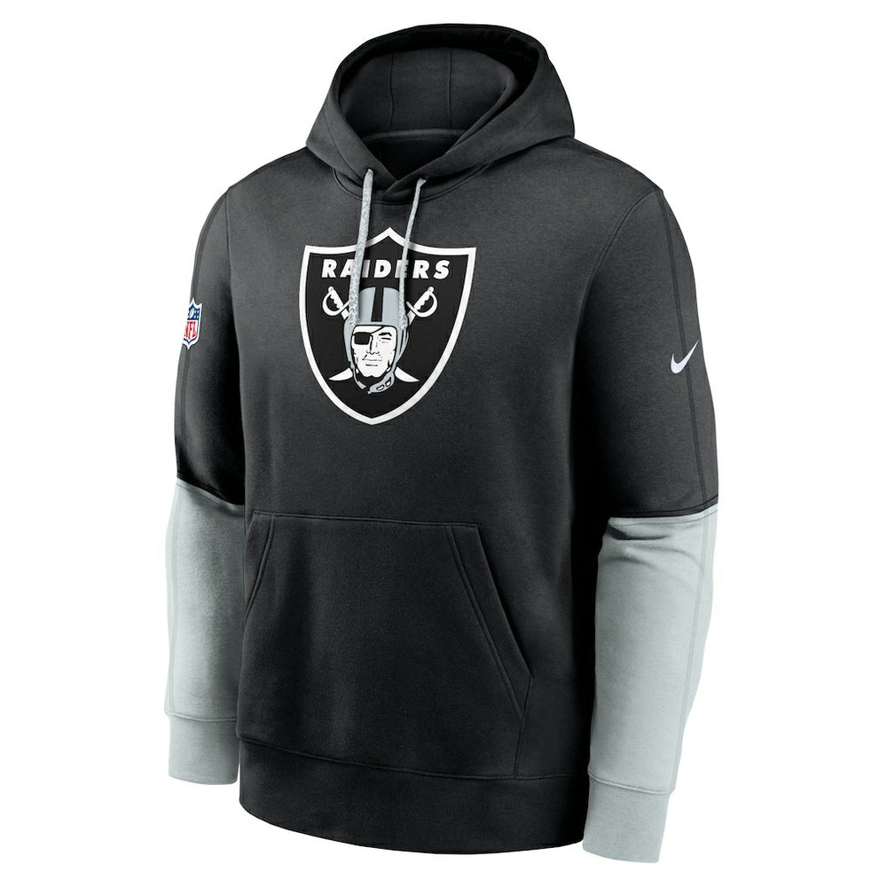 Las Vegas Raiders 2024 Sideline Club Pullover Hoodie Black | Nike for Sale