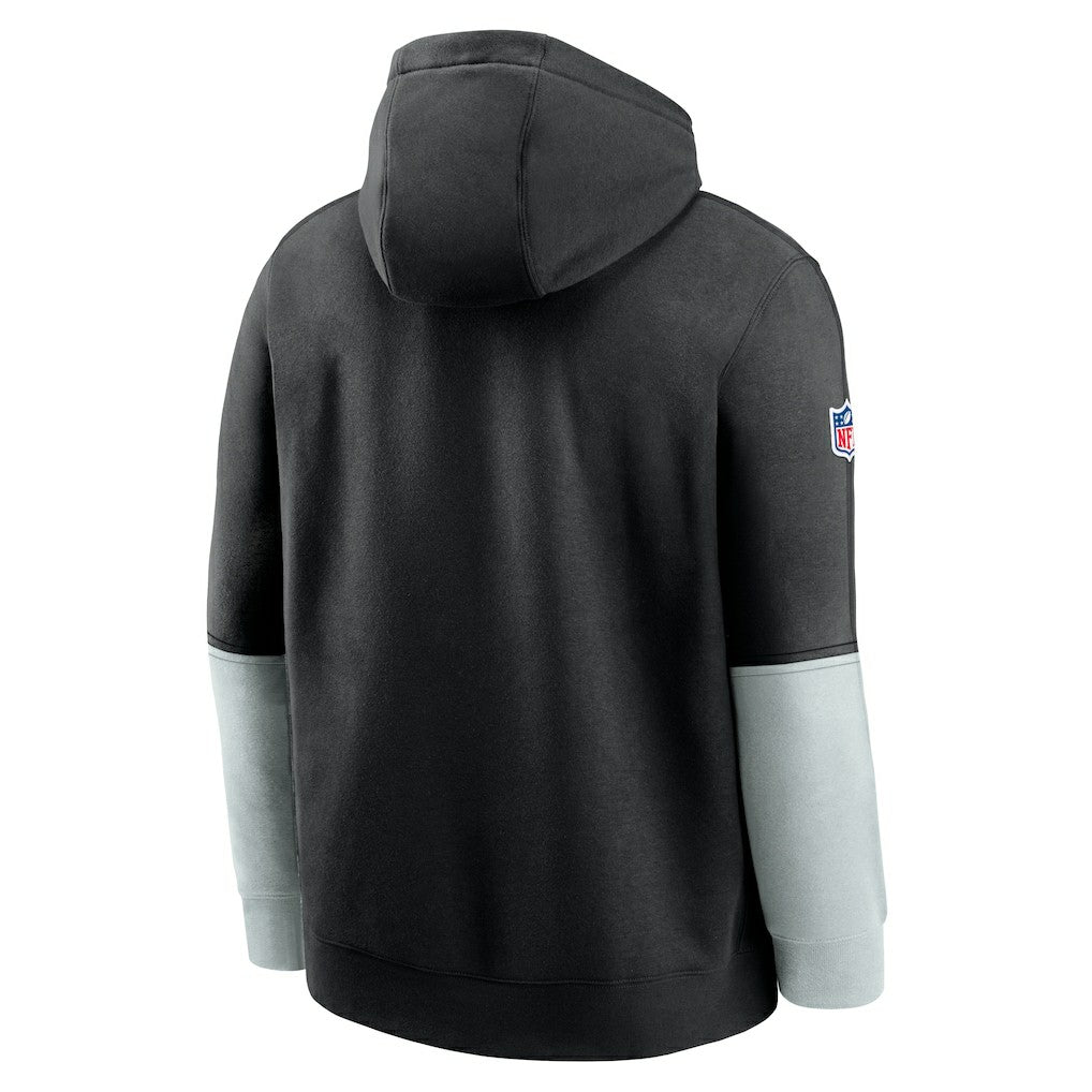 Las Vegas Raiders 2024 Sideline Club Pullover Hoodie Black | Nike for Sale