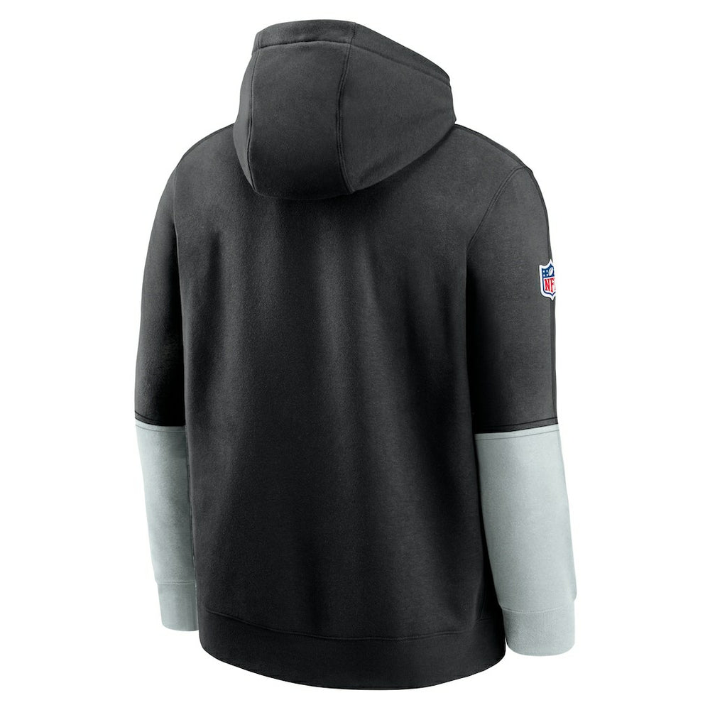 Las Vegas Raiders 2024 Sideline Club Pullover Hoodie Black | Nike for Sale