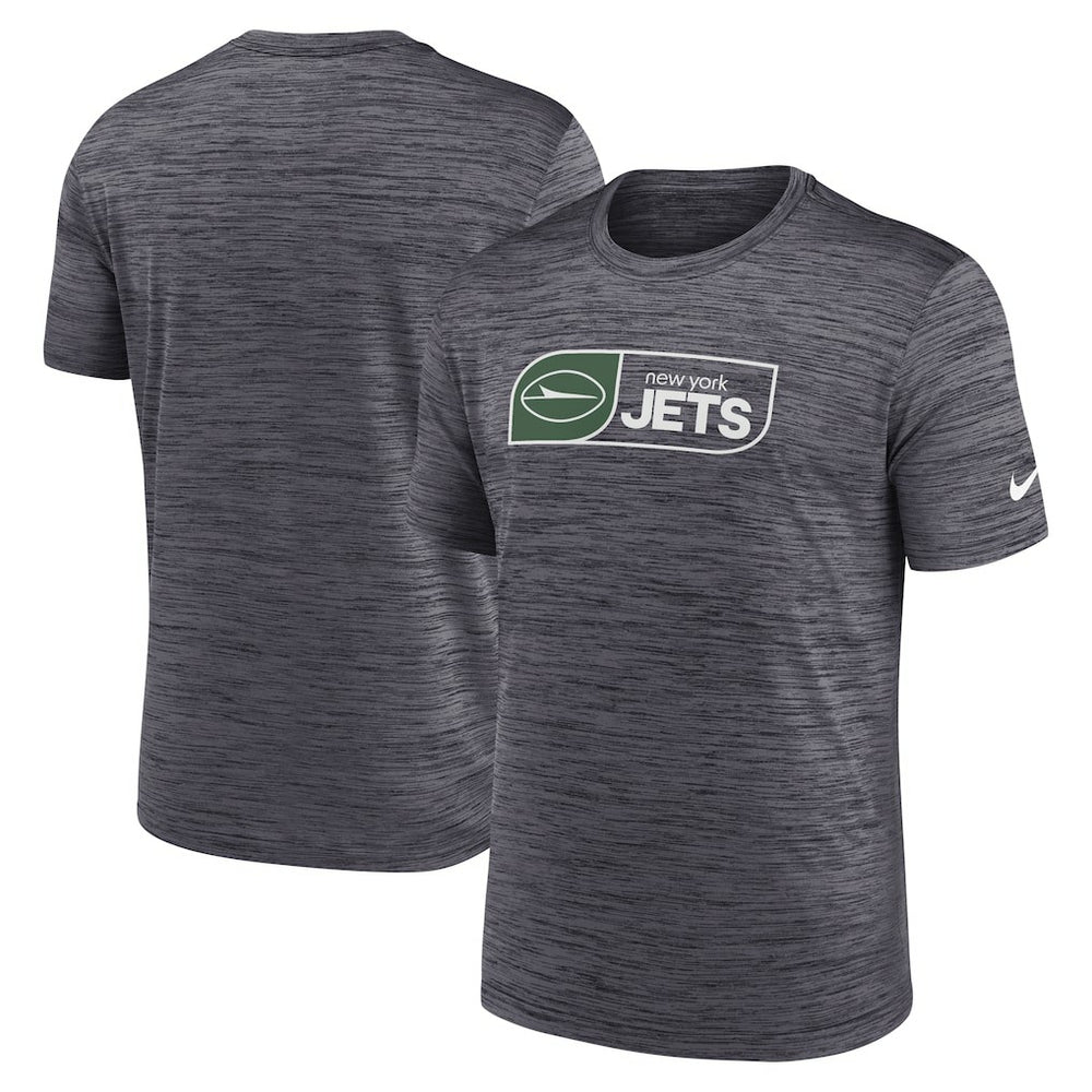 New York Jets Big & Tall Velocity Performance T-Shirt Black | Nike for Sale