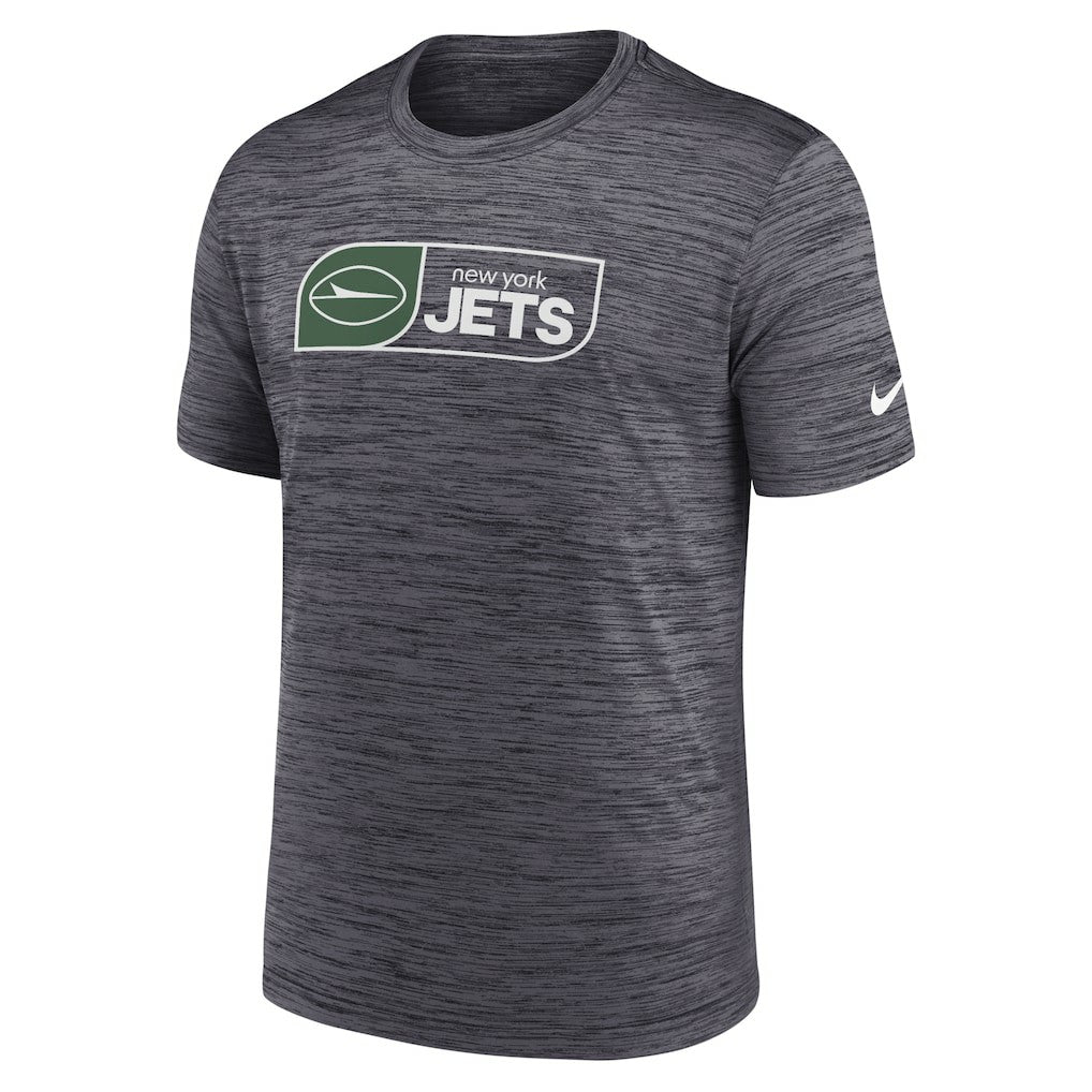 New York Jets Big & Tall Velocity Performance T-Shirt Black | Nike for Sale