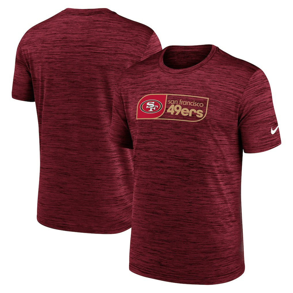 San Francisco 49ers Big & Tall Velocity Performance T-Shirt Scarlet | Nike for Sale