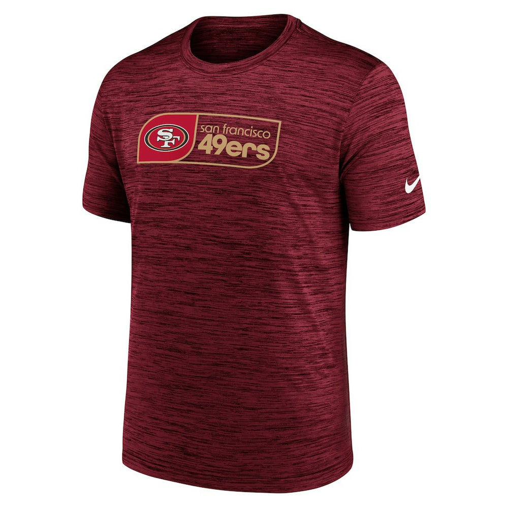 San Francisco 49ers Big & Tall Velocity Performance T-Shirt Scarlet | Nike for Sale