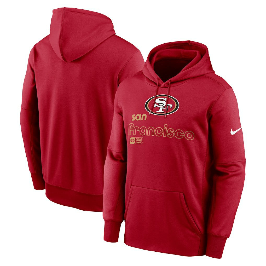 San Francisco 49ers Big & Tall Performance Pullover Hoodie Scarlet | Nike for Sale