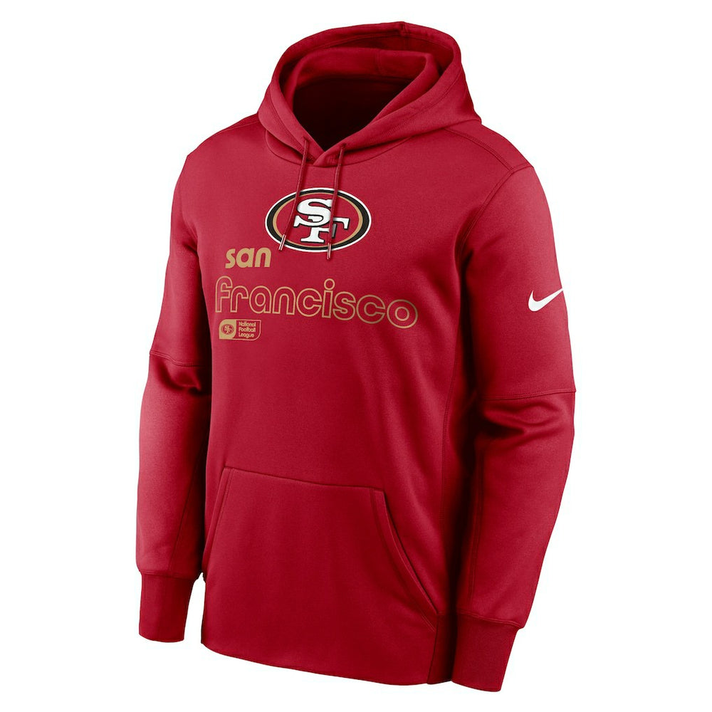 San Francisco 49ers Big & Tall Performance Pullover Hoodie Scarlet | Nike for Sale