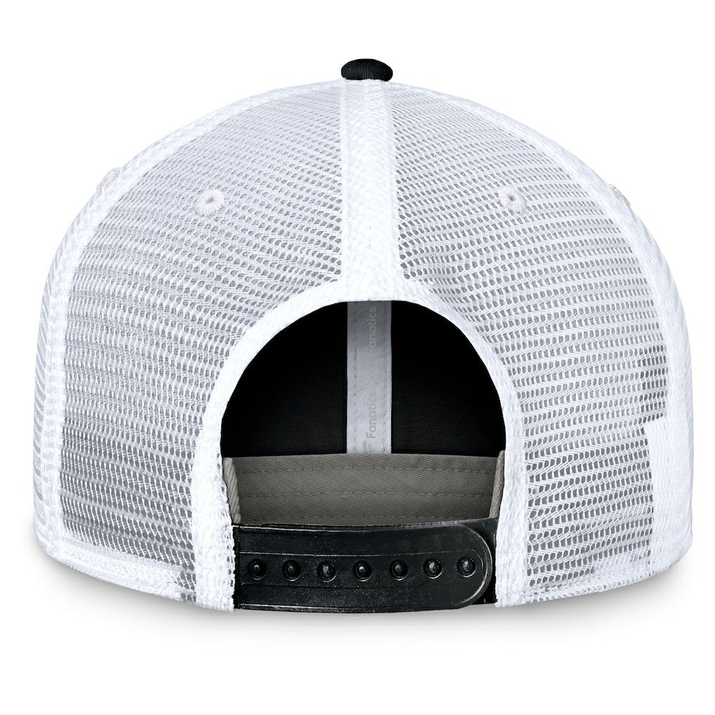 Las Vegas Raiders Upper Trucker Adjustable Hat Black/White | Fanatics
