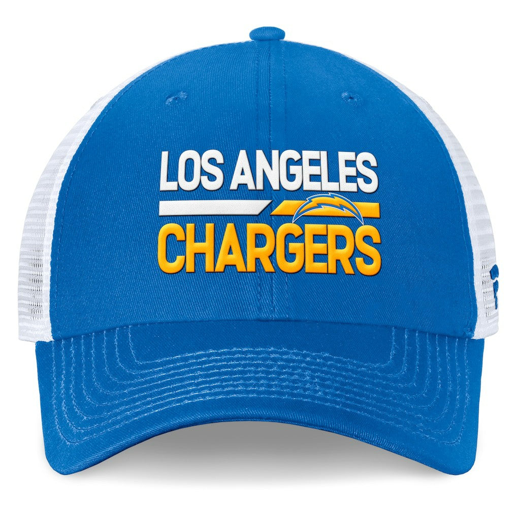 Los Angeles Chargers Upper Trucker Adjustable Hat Powder Blue/White | Fanatics